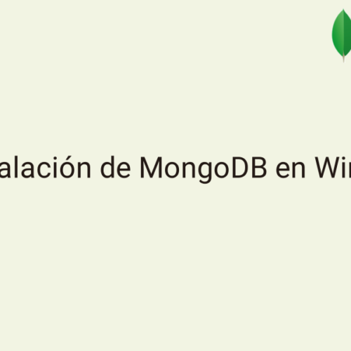 Instalar MongoDB en Windows