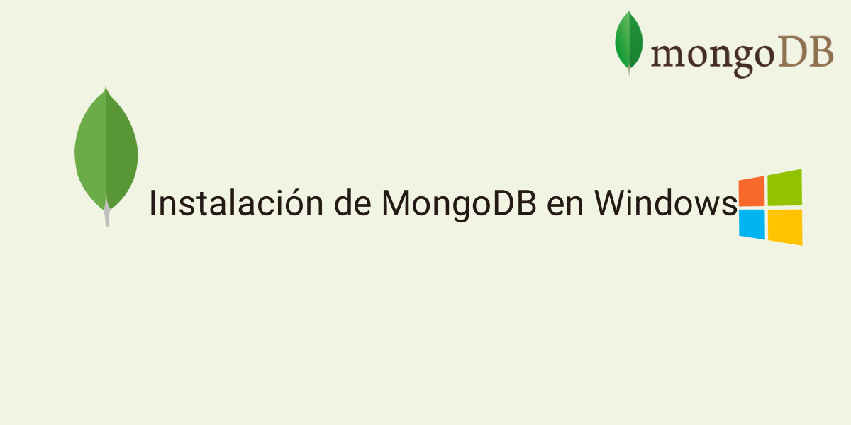 Instalar MongoDB en Windows